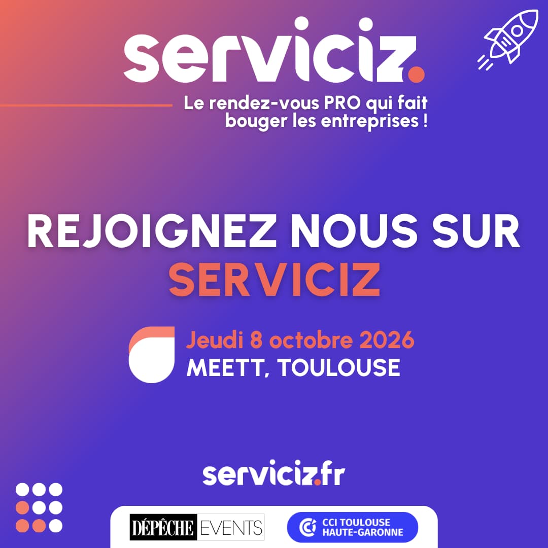 Rejoignez nous sur SERVICIZ - 8 octobre 2026 - MEET,Toulouse